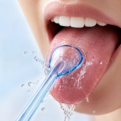 Limpiador de lengua DreamSmile con agua
